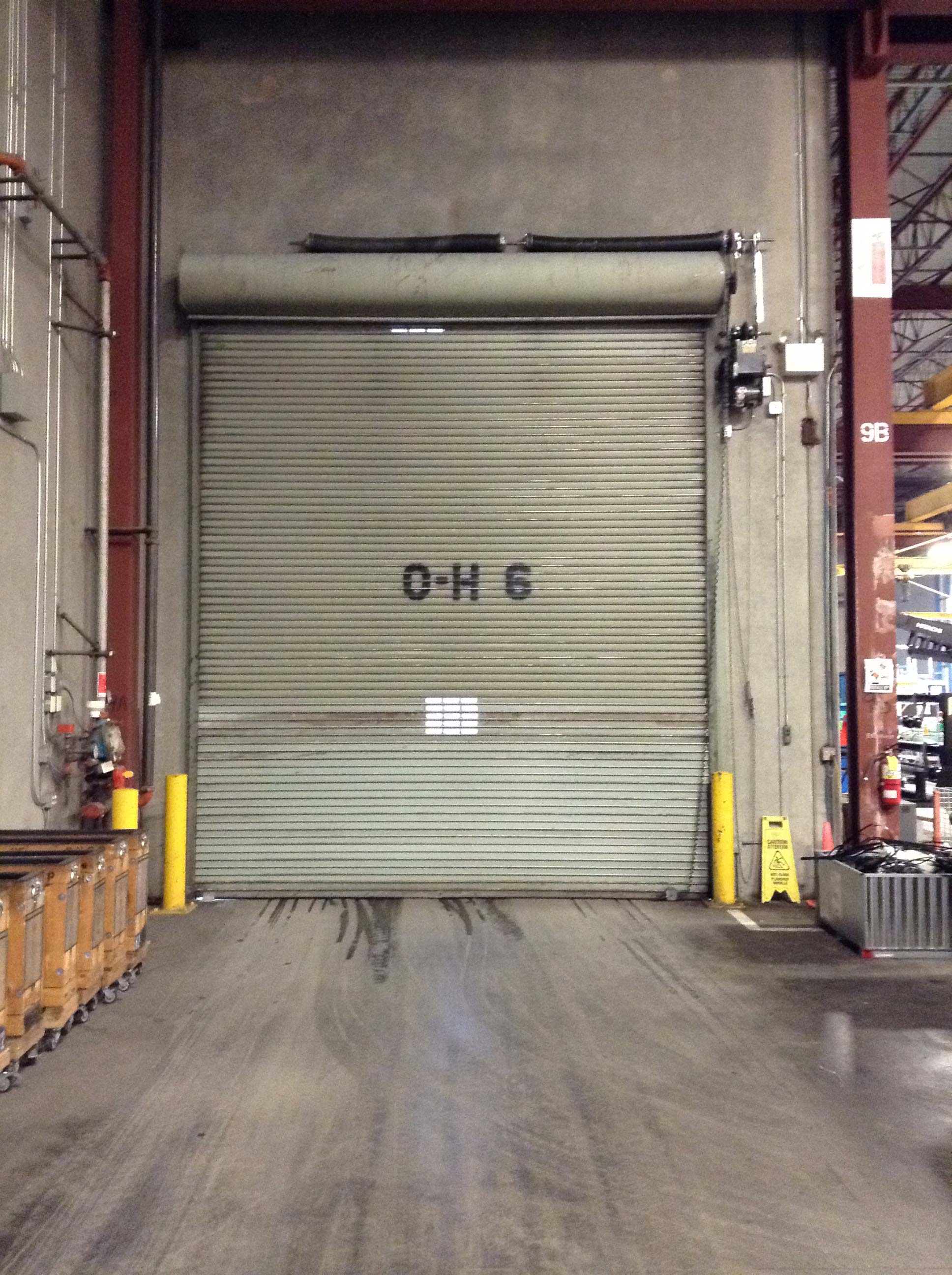 Minimalist Garage Door Maintenance Gate for Modern Garage